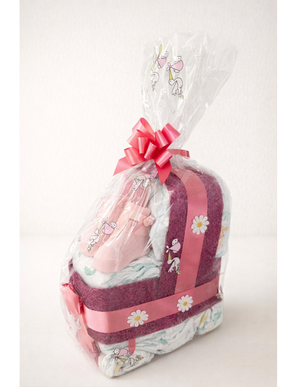 Tarta de pañales carrito