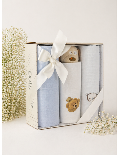 Set gasas+ peluche sonajero