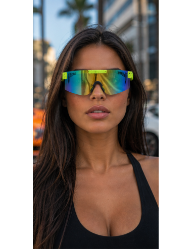 Lucine future yellow black - Gafas de Sol Urbanas, Ajustables y Atrevidas